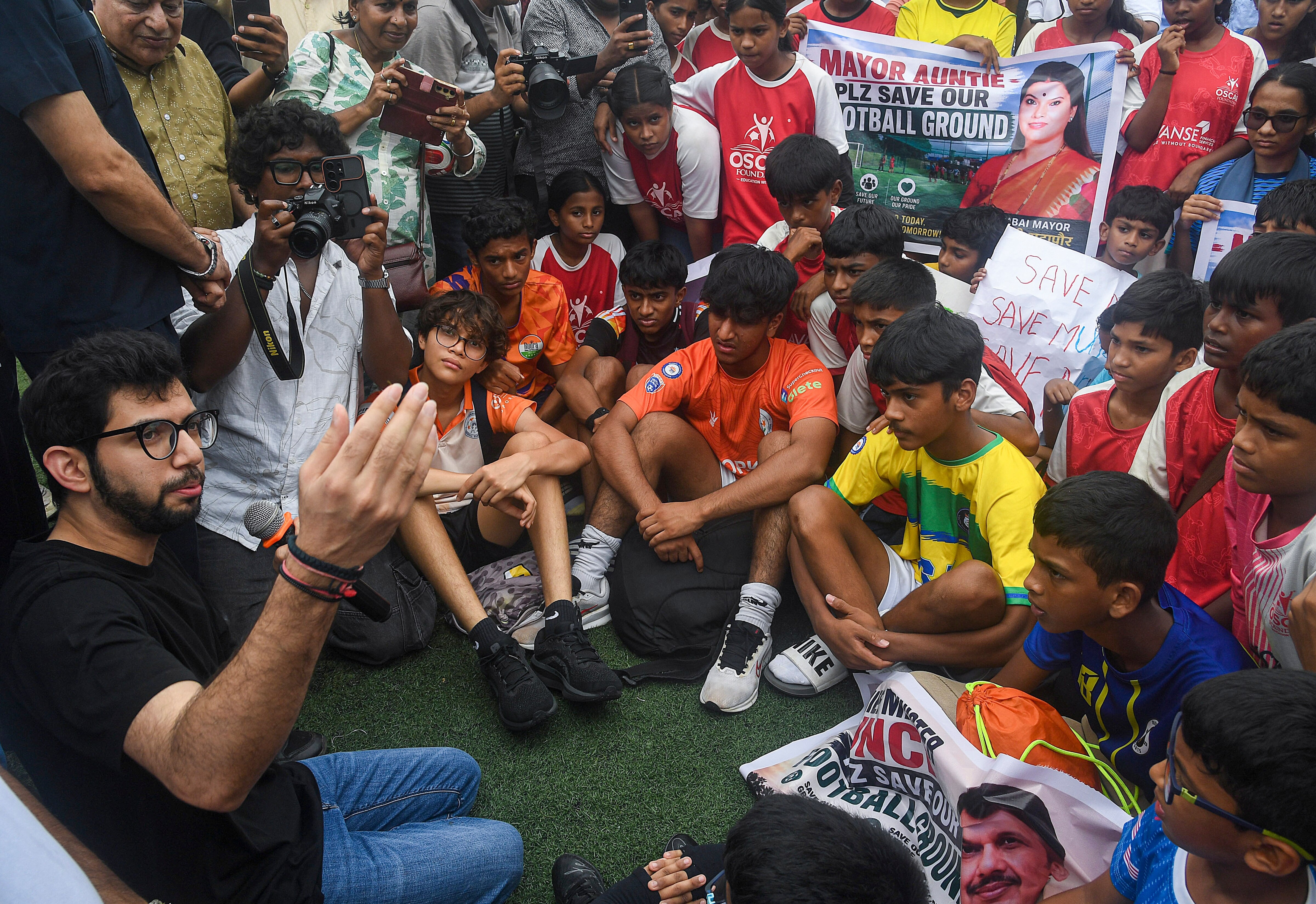 Mumbai Football Association President Aaditya Thackeray Shiv Sena UBT