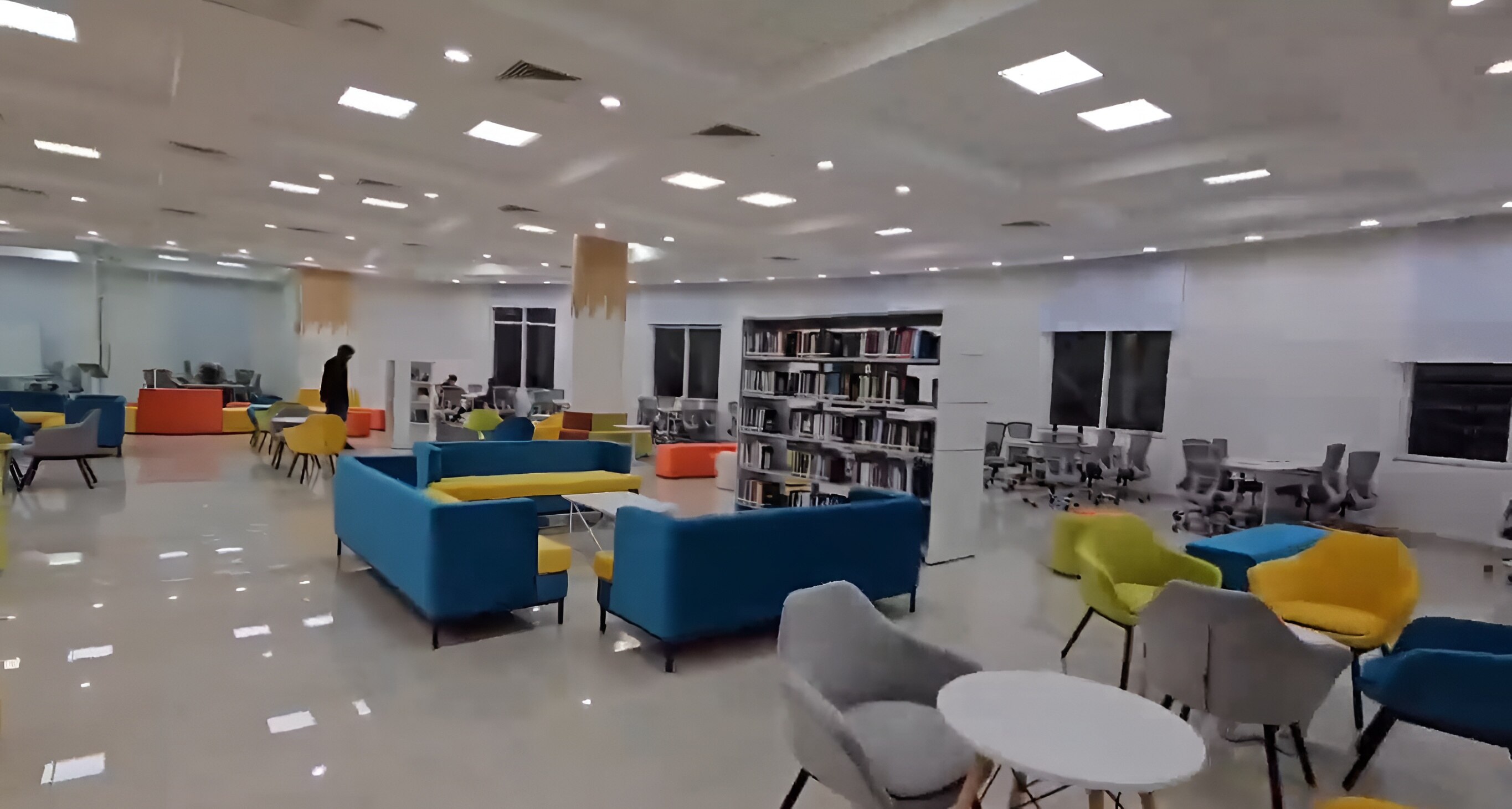 Inside view of the library (Photo: Screenshot/LinkedIn/BSSahay)