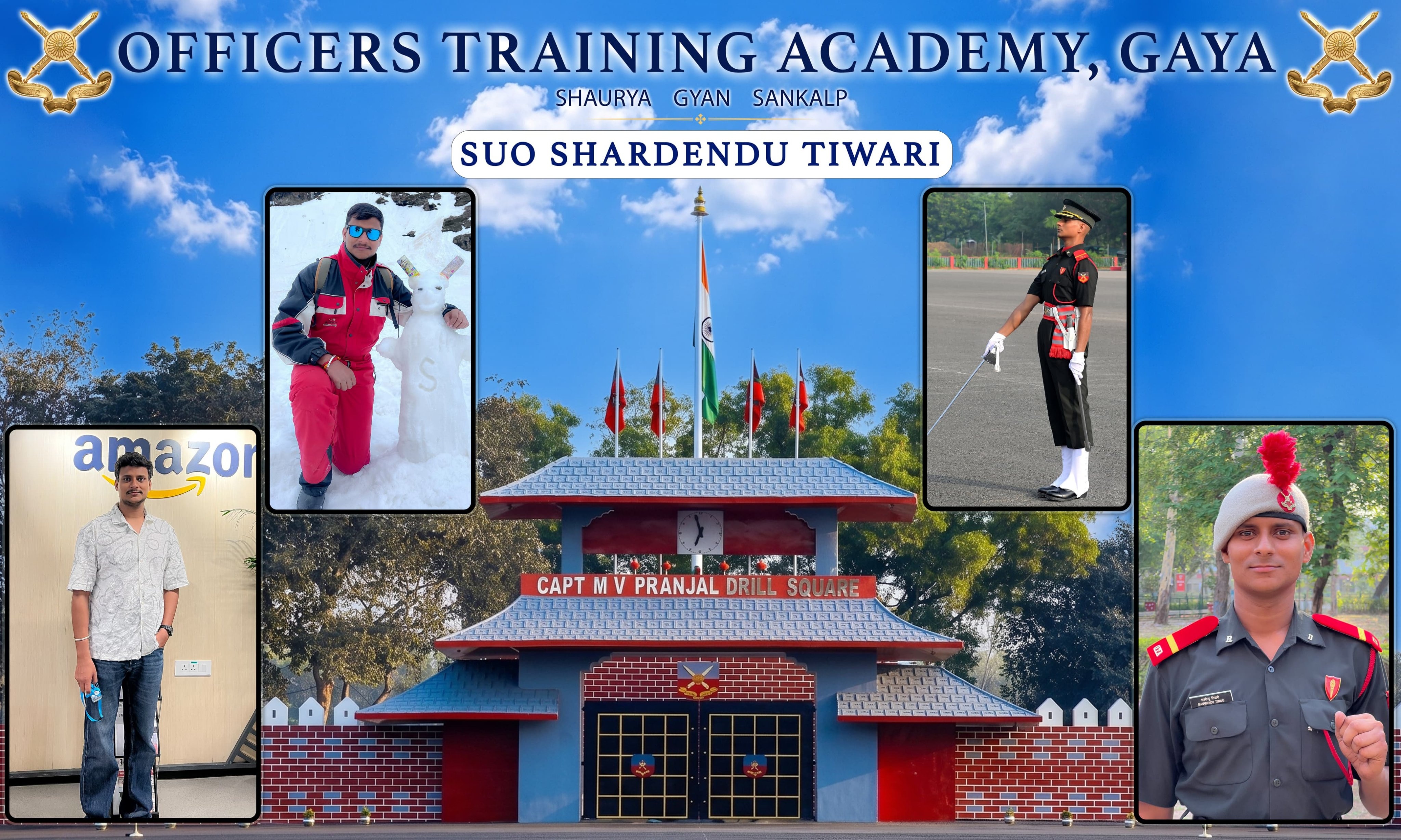 Shardendu Tiwari left his Rs 46-lakh Amazon package to pursue his dream of joining the Army. (Image: X@artrac_ia)