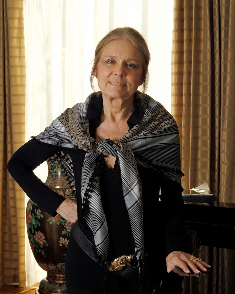 Steinem poses for a portrait after being interviewed in Beverly Hills