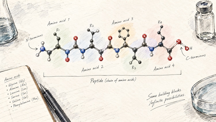A peptide is simply a short chain of amino acids, the same category insulin belongs to; the word alone says nothing about whether a specific product is safe. (Photo: India Today)
