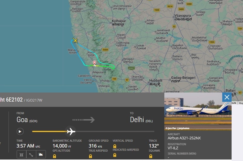 (Source: Flightradar24)