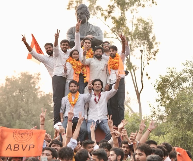 ABVP celebrating after 3-1 victory (Photo: ITG)