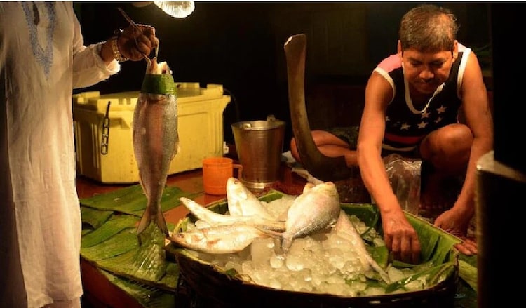 Hilsa being sold at a market in Kolkata. (Image: File)
