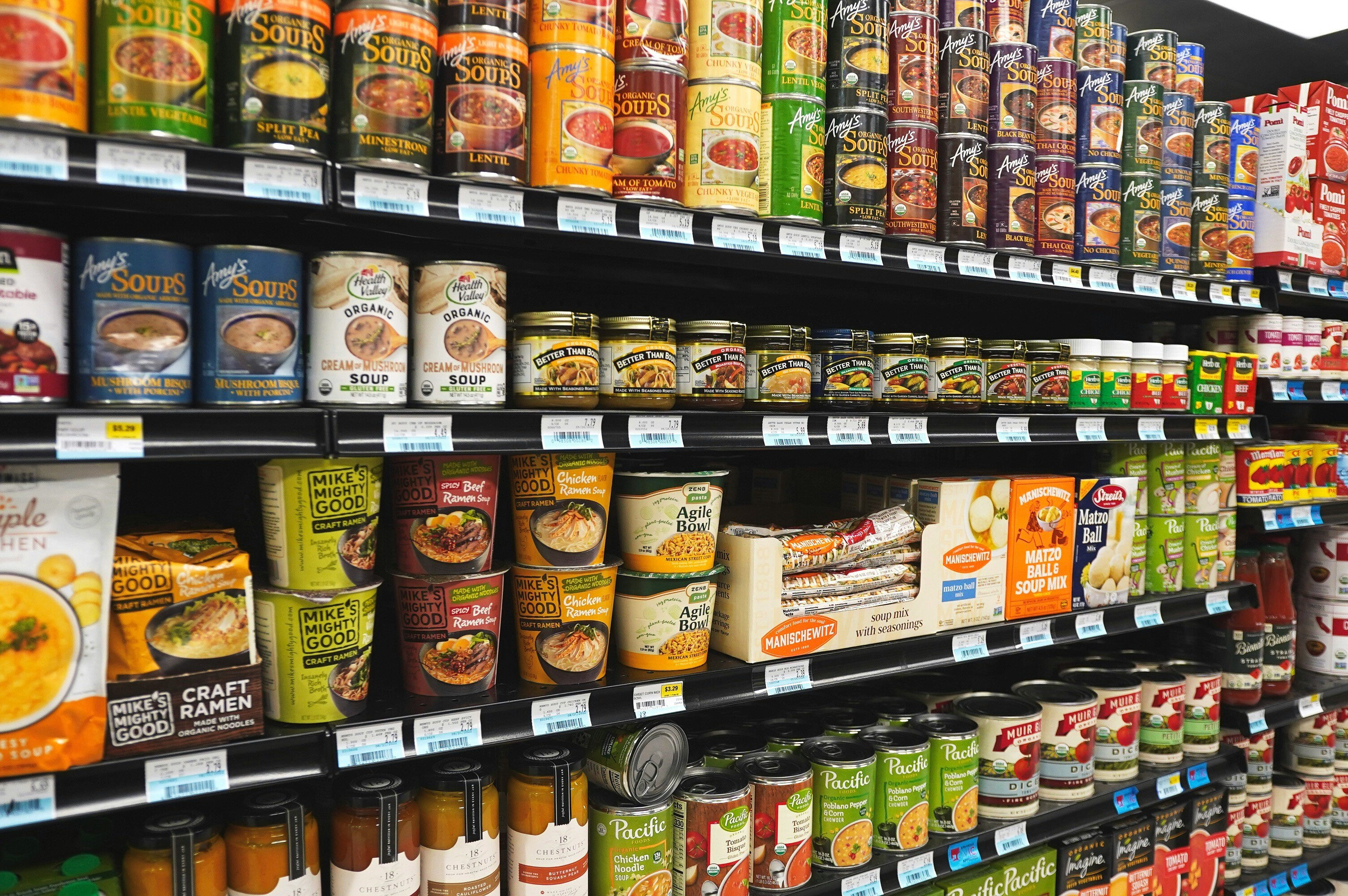 Wall to wall, brightly lit and legally compliant: the modern snack aisle passes every food-safety test our law was built to run. (Photo: Unsplash)