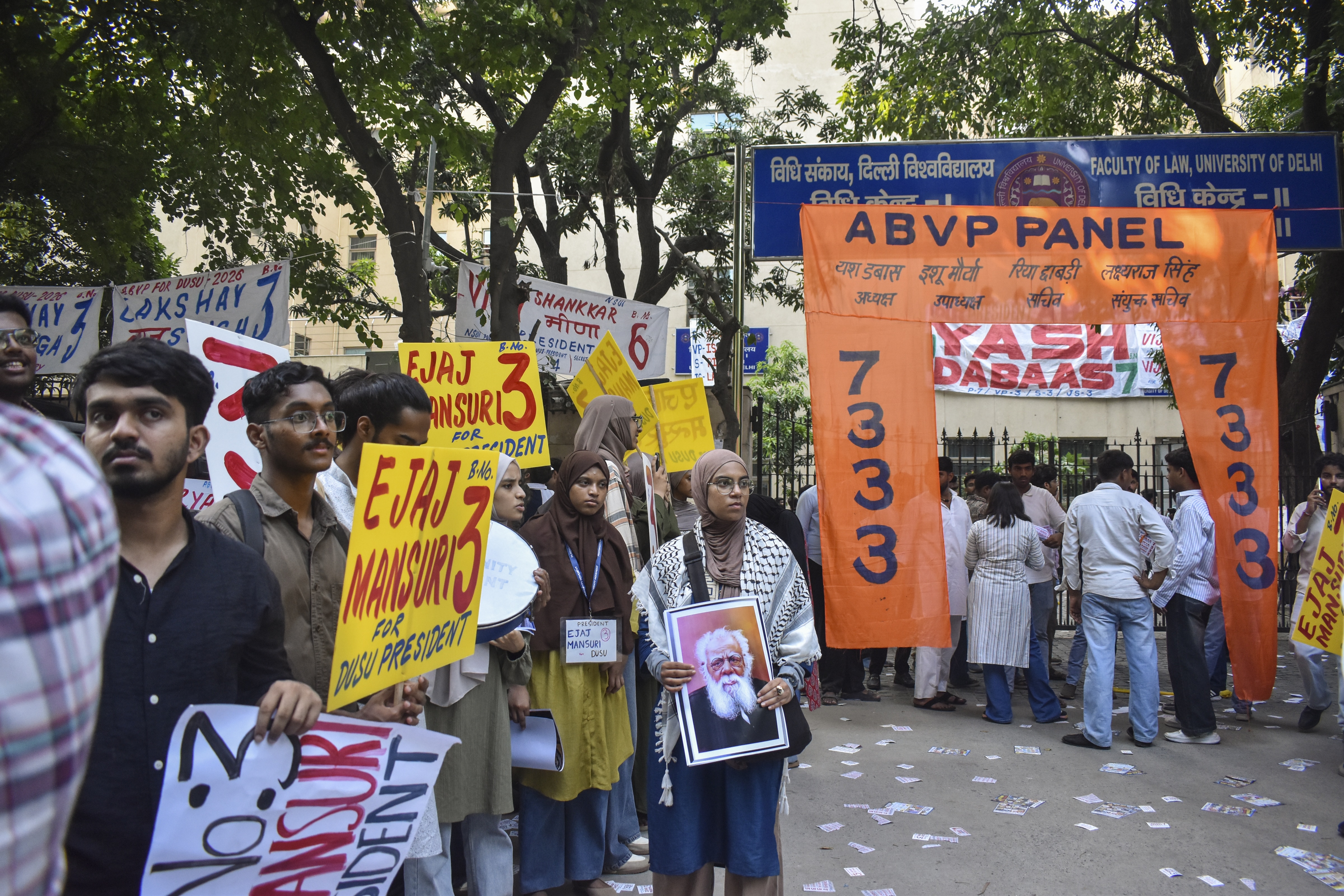 DUSU elections 2026, DUSU election spending, DUSU funding, DUSU polls, Delhi University elections, DUSU campaign expenditure, Rs 5000 DUSU limit, student politics, ABVP, NSUI, Deepanshu Shokeen, Sunny Kumar IIT Delhi, DUSU money power
