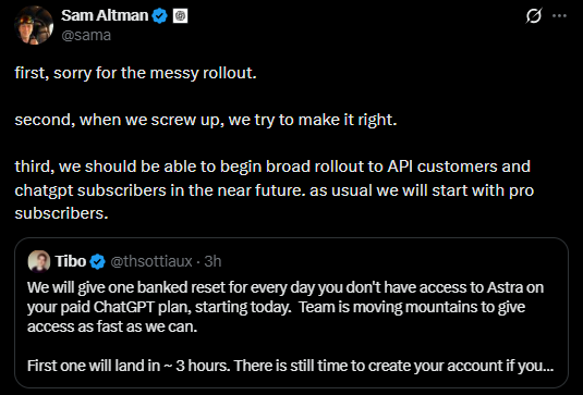Astra release