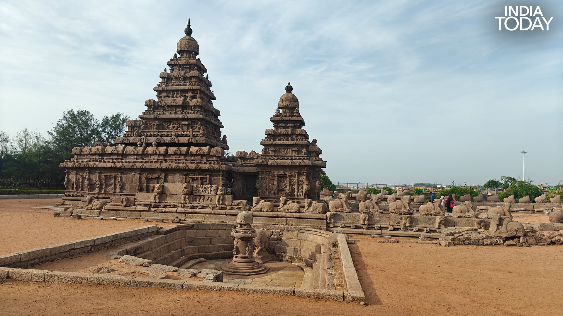 Mahabalipuram's Shore Temple, UNESCO-listed granite that has faced the Bay of Bengal for some 13 centuries, where the writer's week ended. (Photo: Radifah Kabir/India Today)
