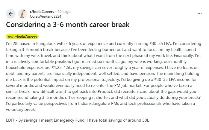 Image: Screenshot of the Reddit post