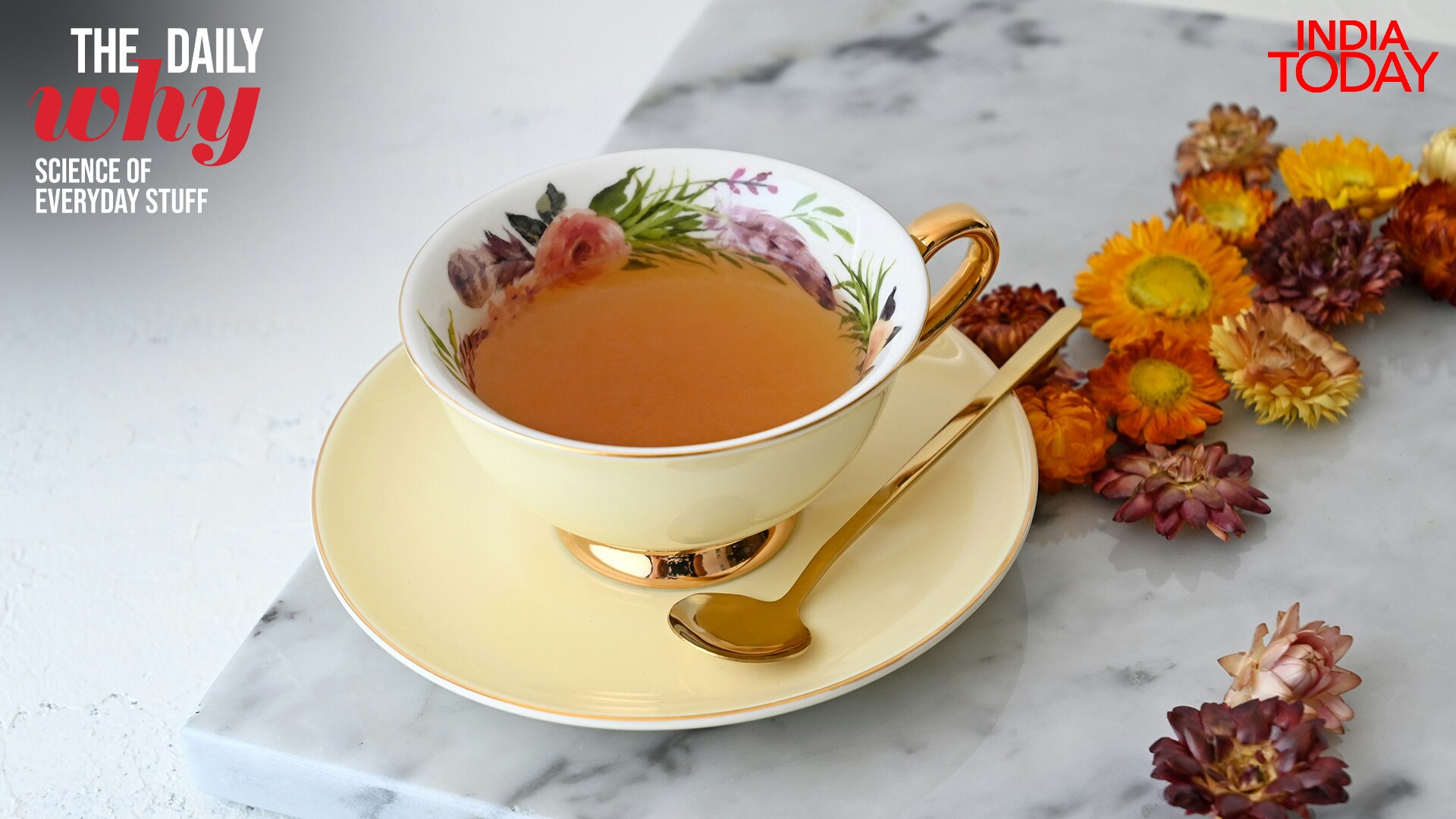 Named by the rheologist Markus Reiner in 1956, the teapot effect makes liquid cling to a lip and dribble down the outer wall of any vessel. (Photo: Unsplash)