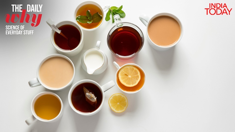 Resting a full cup against an empty one lays down a wetted bridge, and the tea follows that path across instead of dribbling down the side. (Photo: Unsplash)