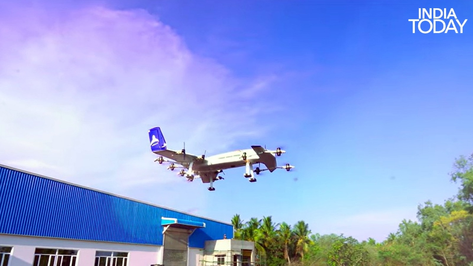 A subscale prototype of IIT Madras's electric flying taxi. (Photo: Radifah Kabir/India Today)