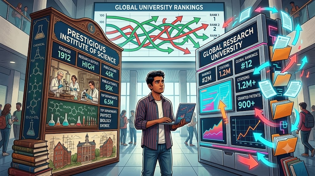 THE World University Rankings 2027, THE rankings, IISc rank, research quality score, Saveetha research quality, Galgotias University ranking, Amity University ranking, Times Higher Education India, THE rankings controversy, citation, retractions