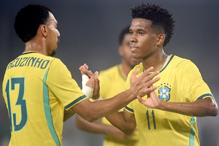 Estevao opened the scoring for Brazil. (Image: Reuters)