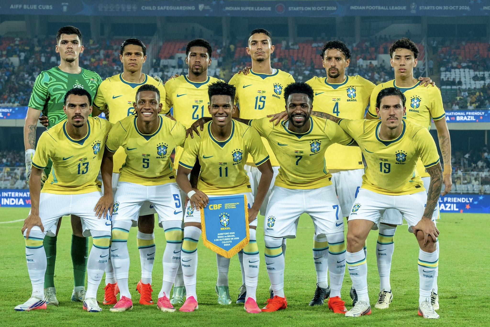 This Brazil was different from the previous generations that ran on flair. (Image: X/@IndianFootball)