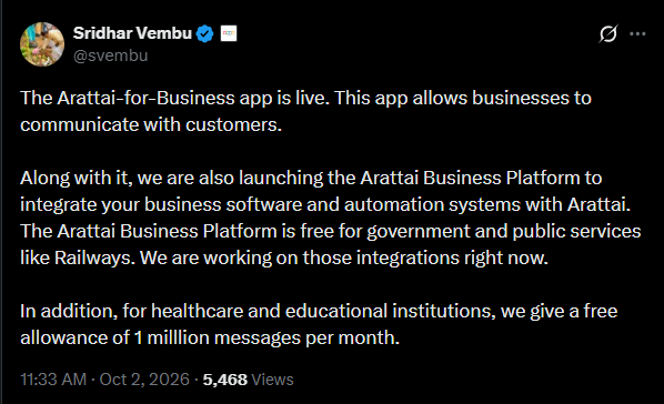 Sridhar Vembu