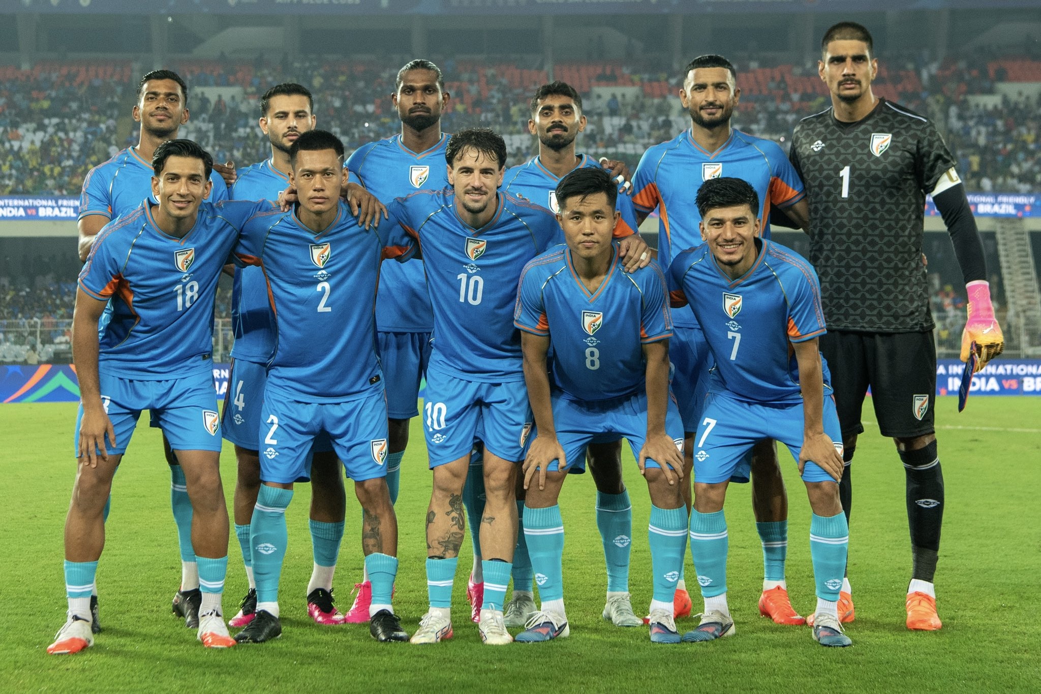 India might've been beaten 4-0 but they had some moments that gave hope. (Image: X/@IndianFootball)