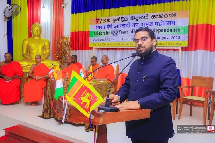 Prof Dutta while in Colombo