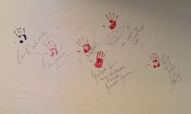 Personalities Sign Banner And Pay Tributes To The Master Blaster