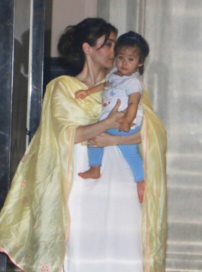Soha Ali Khan and daughter Inaaya visit Taimur for ...