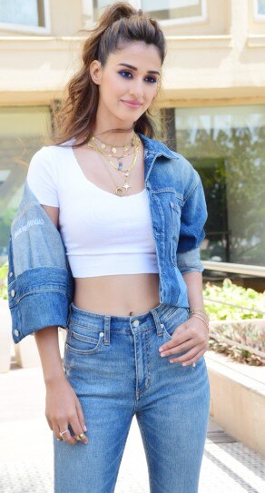 denim jacket with crop top