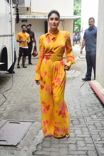 bright yellow jumpsuit