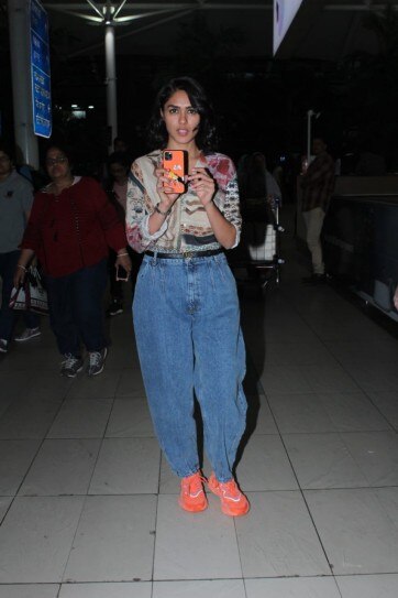 Mrunal Thakur pairs funky boho shirt 