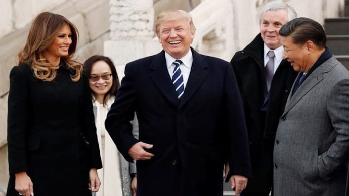 US President Donald Trump and First Lady Melania Trump with Chinese President Xi Jinping. Photo: Reuters. US President Donald Trump and First Lady Melania Trump with Chinese President Xi Jinping.