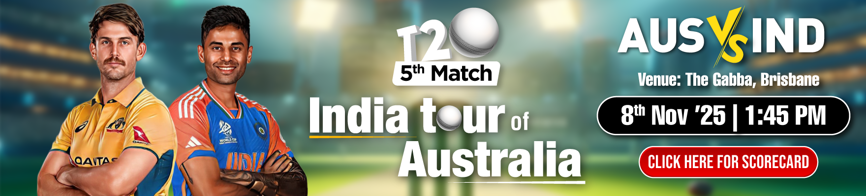 India vs Australia 5th T20I