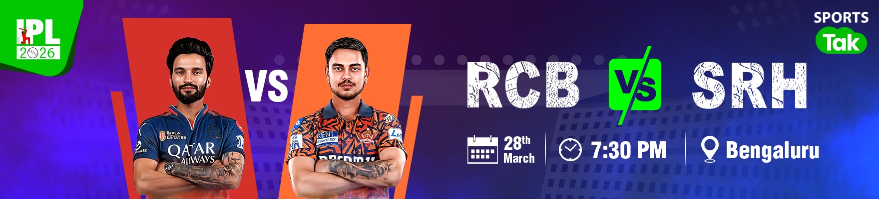 RCB vs SRH, IPL 2026