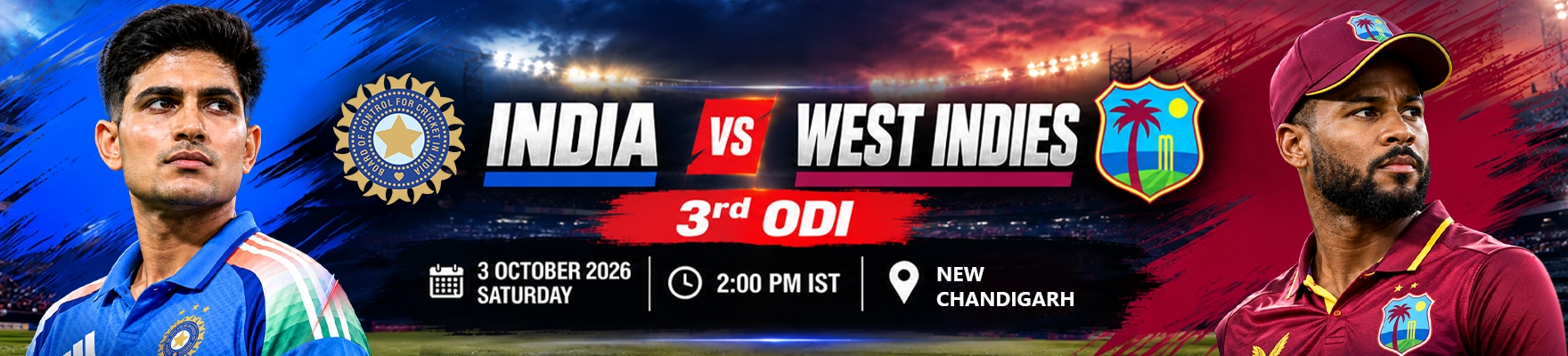 IND vs WI, 3RD ODI 