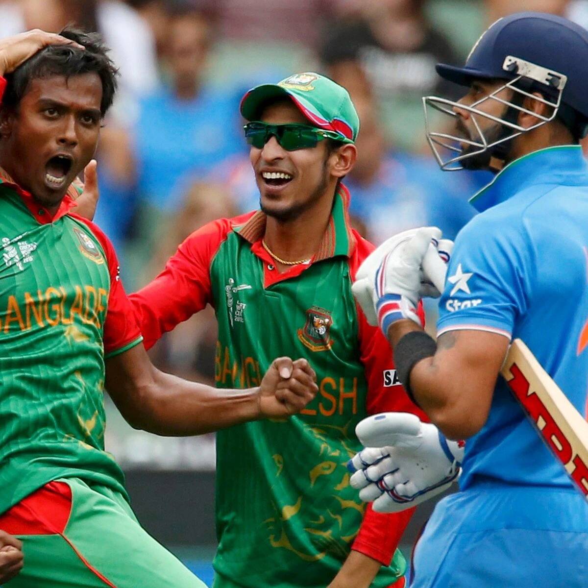 বিরাট কোহলি এবং রুবেল হোসেনের মধ্যে বেশ কয়েকবার তর্ক হয়েছিল। একবার রুবেল রেগে কোহলিকে মাঠ ছেড়ে যাওয়ার ইঙ্গিত করেছিলেন। এতে উভয় দেশের ভক্তদের মধ্যে উত্তেজনা ছড়িয়ে পড়ে।
