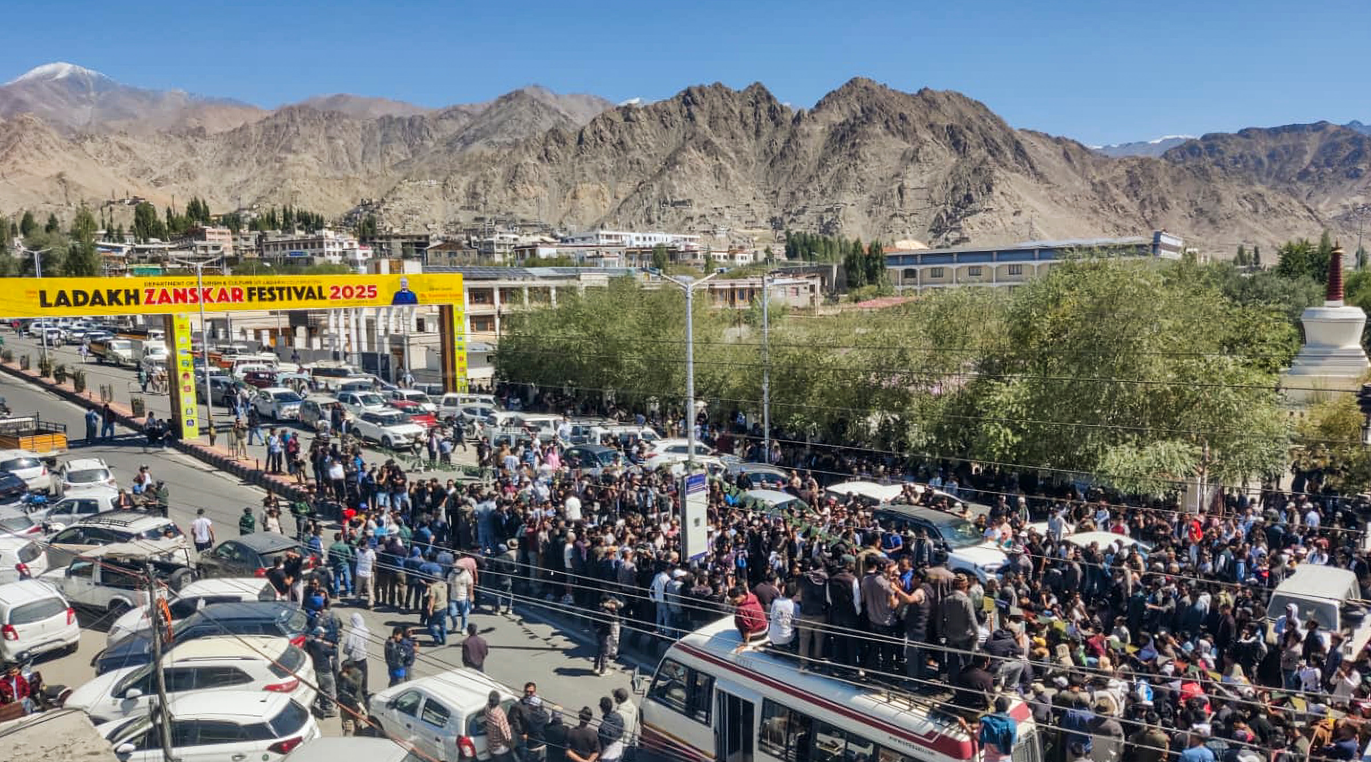 Leh Protest 