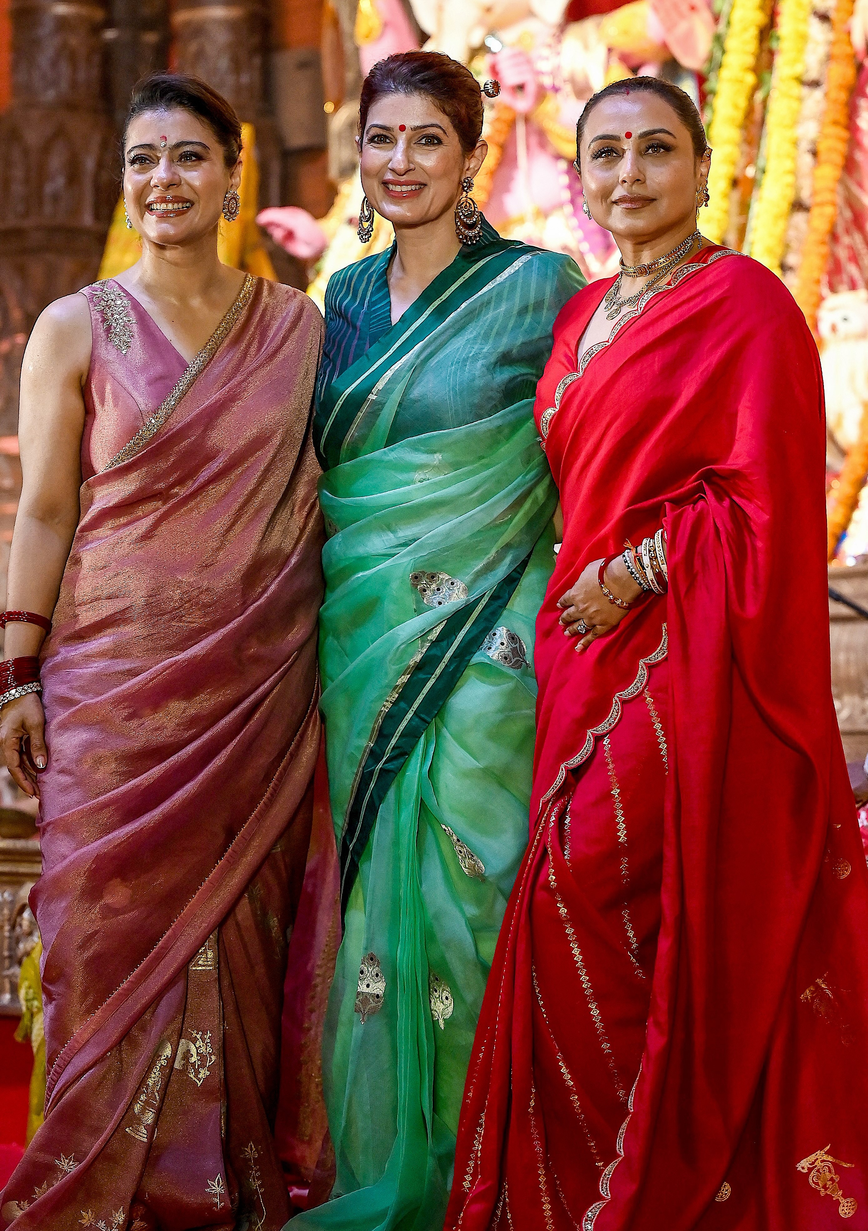 কাজল ও রানি মুখার্জিদের পুজো