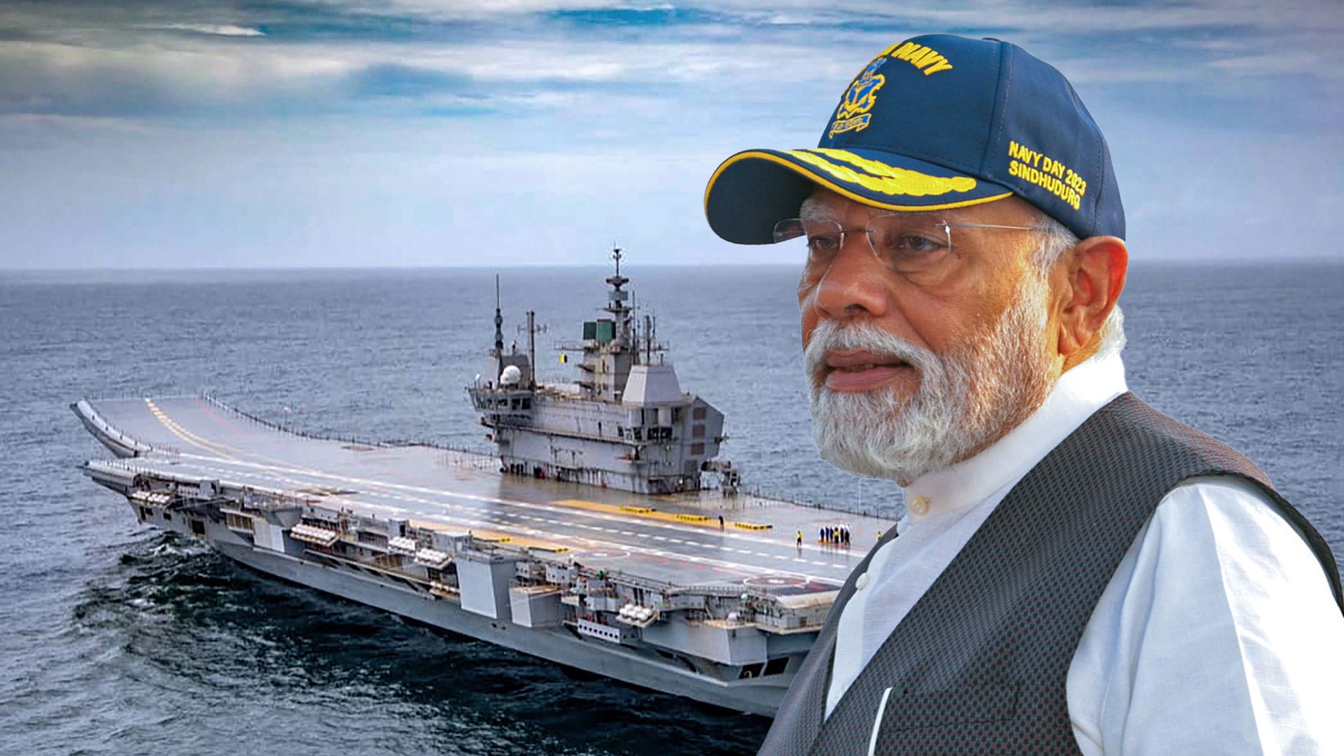 Narendra Modi In INS Vikrant 