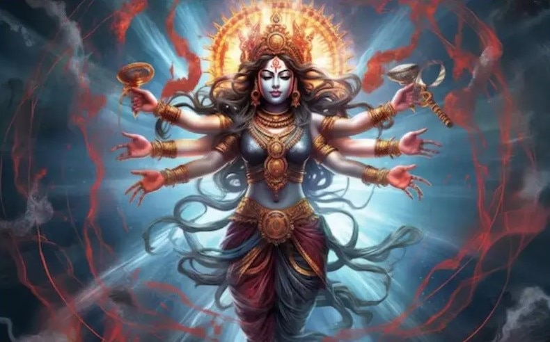  দেবীর গায়ের রং মিশমিশে কালো