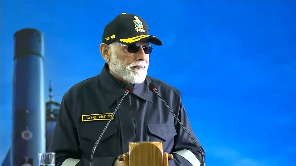 Narendra Modi In INS Vikrant 
