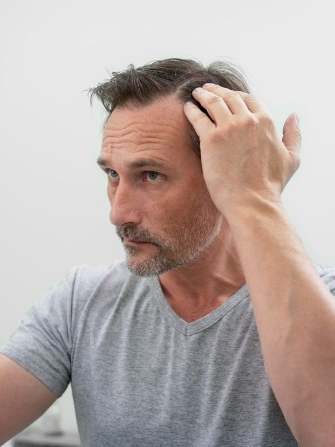 নাকে বা ঠোঁটে চুল 