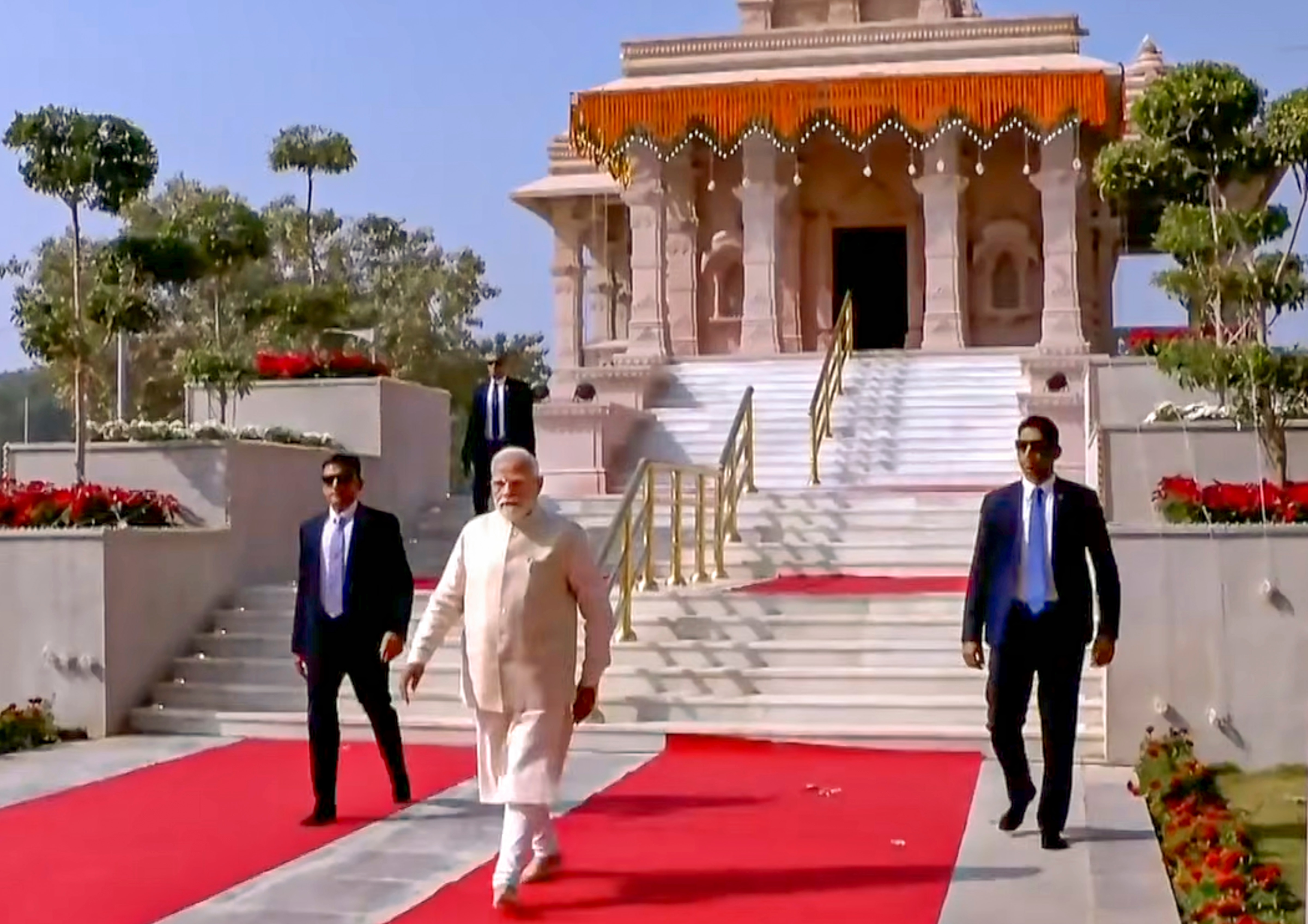 Ram Mandir PM Modi Flag Hoisting Ram Mandir PM Modi Flag Hoisting