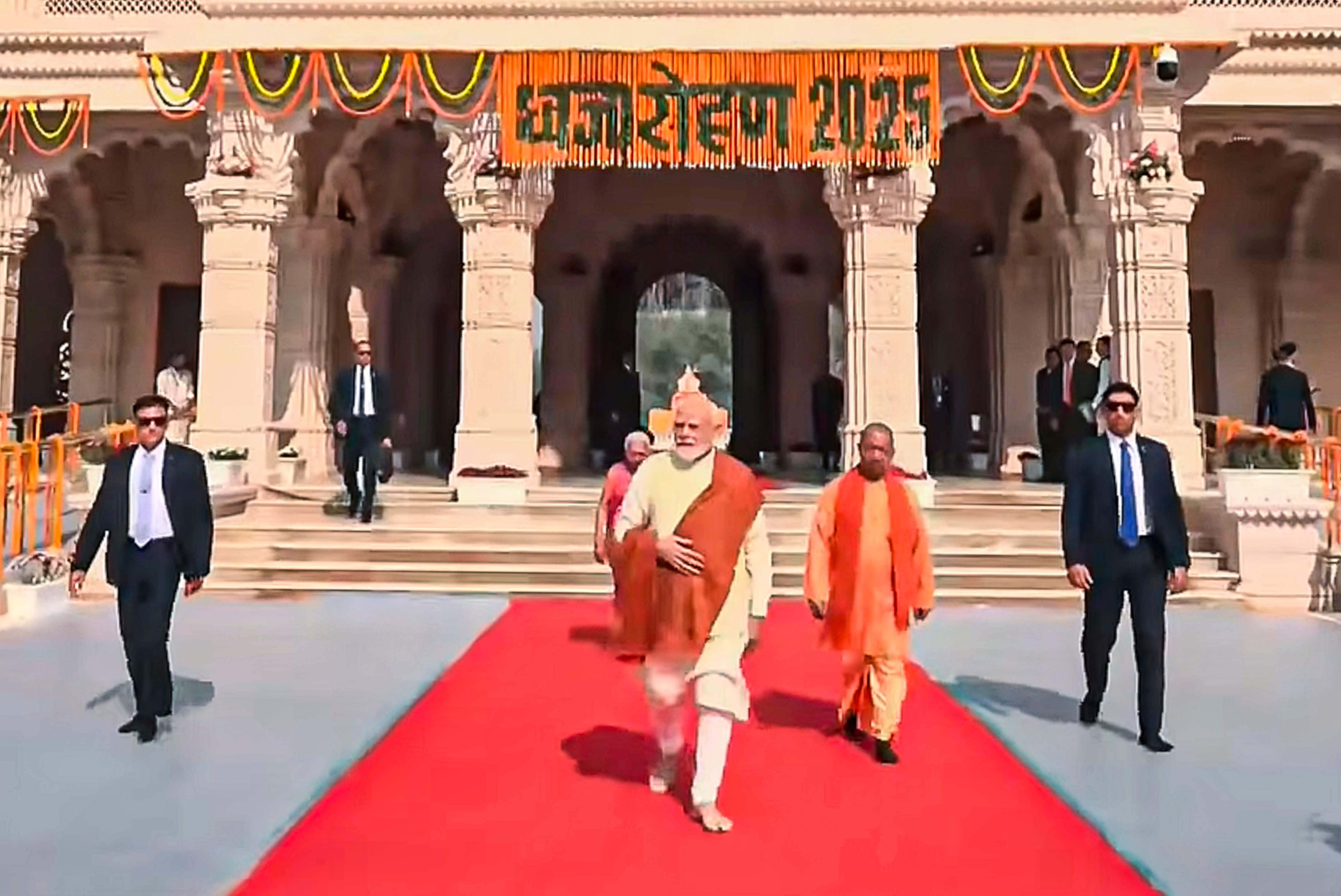 Ram Mandir PM Modi Flag Hoisting Ram Mandir PM Modi Flag Hoisting