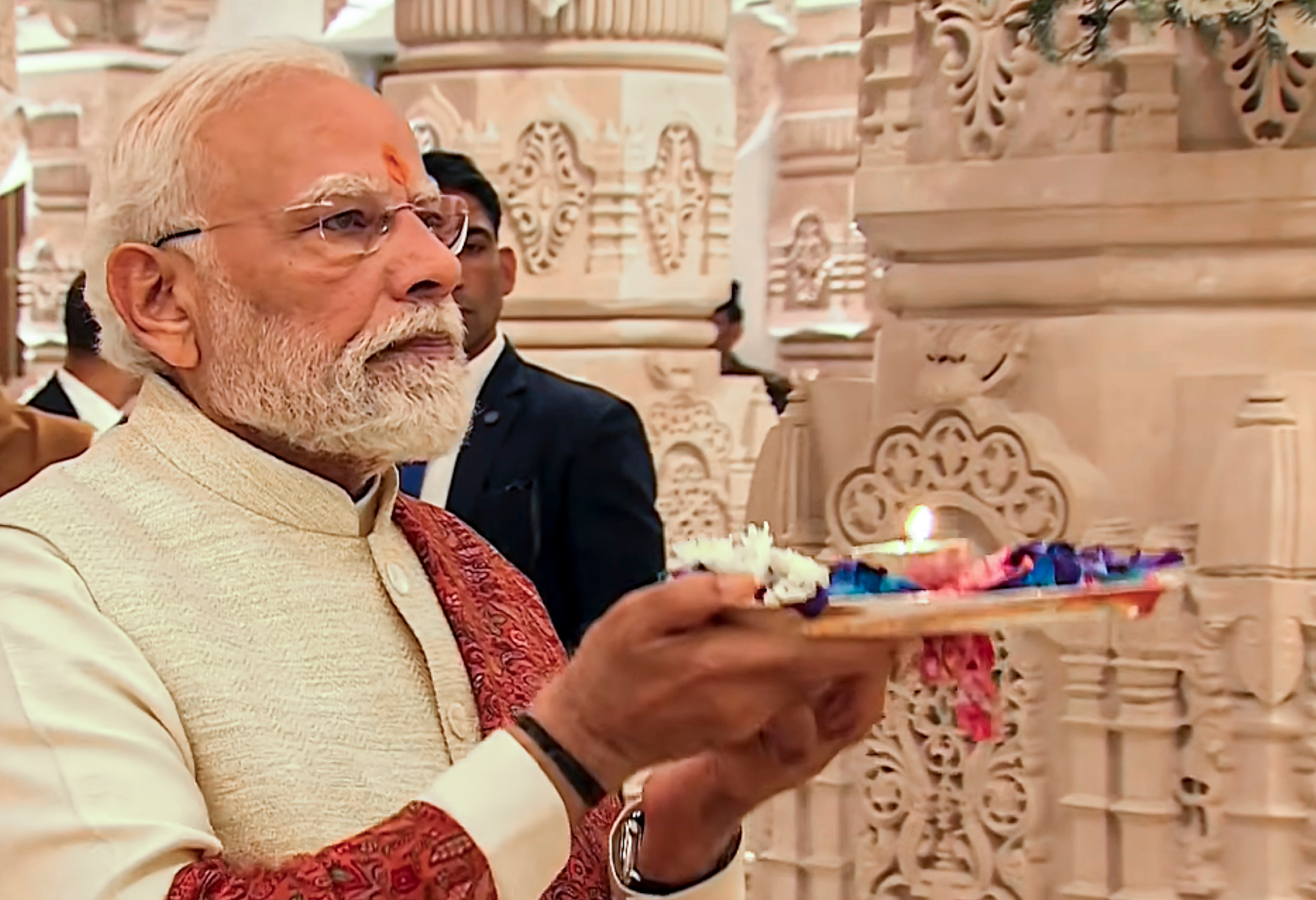 Ram Mandir PM Modi Flag Hoisting Ram Mandir PM Modi Flag Hoisting