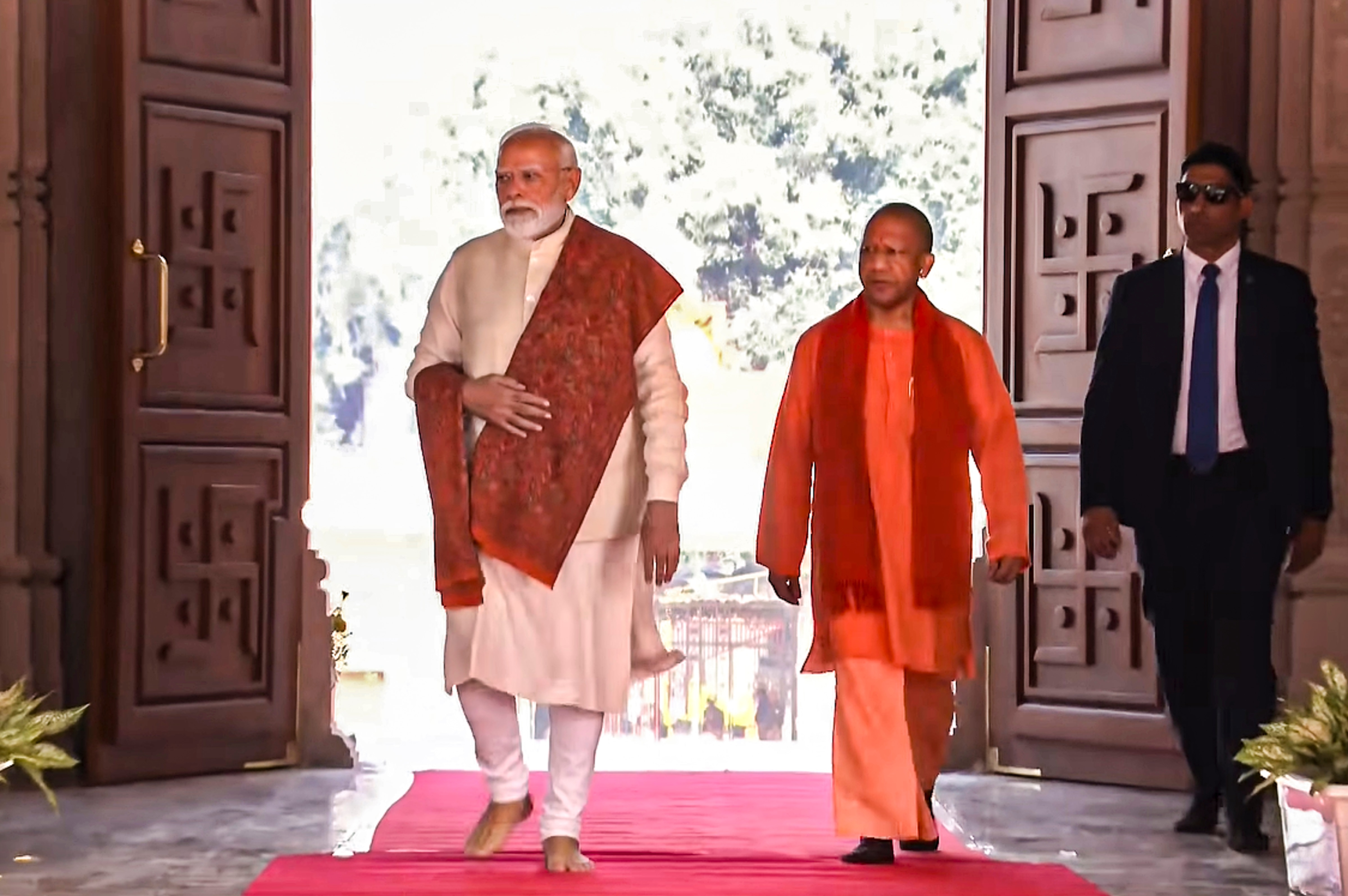 Ram Mandir PM Modi Flag Hoisting Ram Mandir PM Modi Flag Hoisting