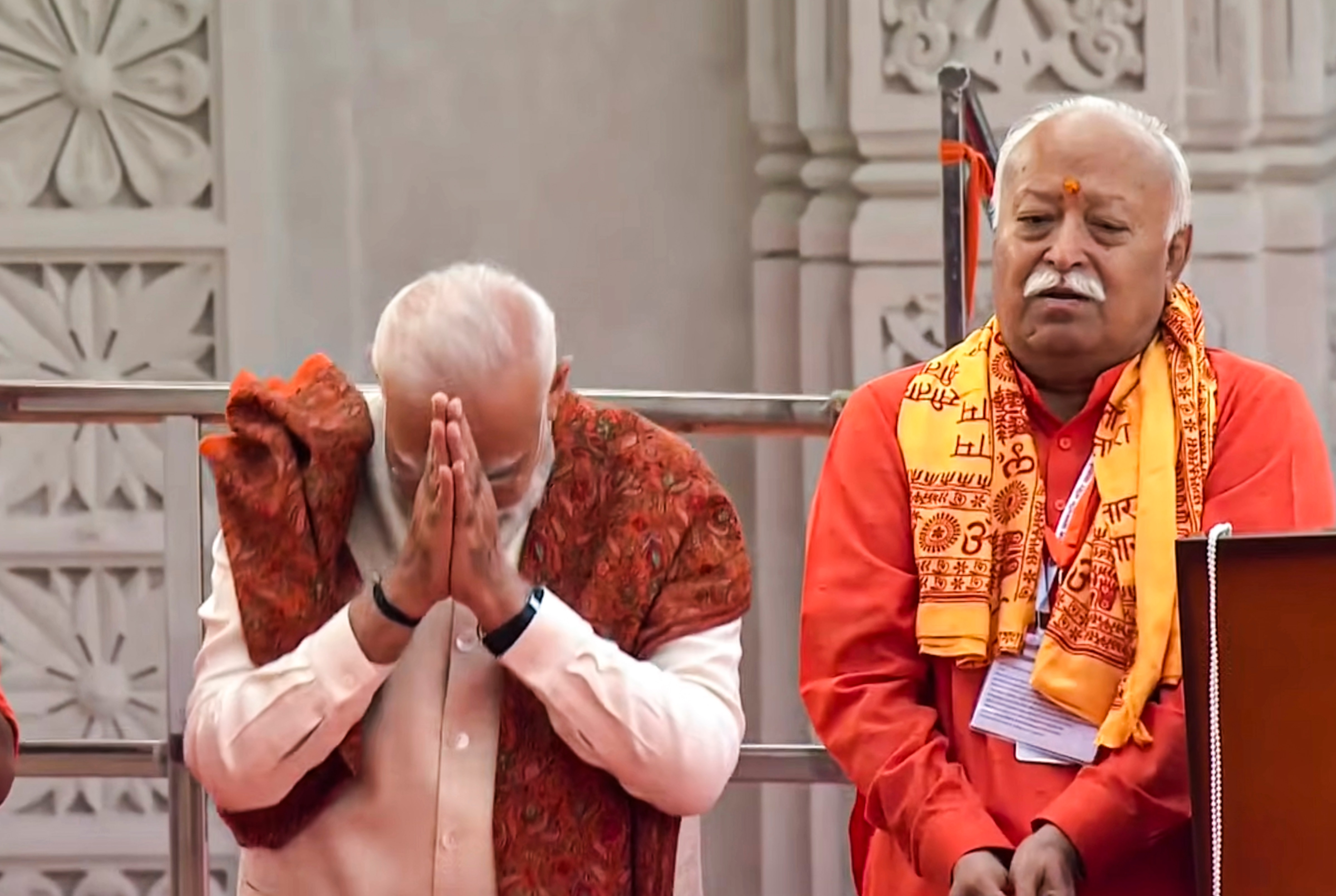 Ram Mandir PM Modi Flag Hoisting Ram Mandir PM Modi Flag Hoisting