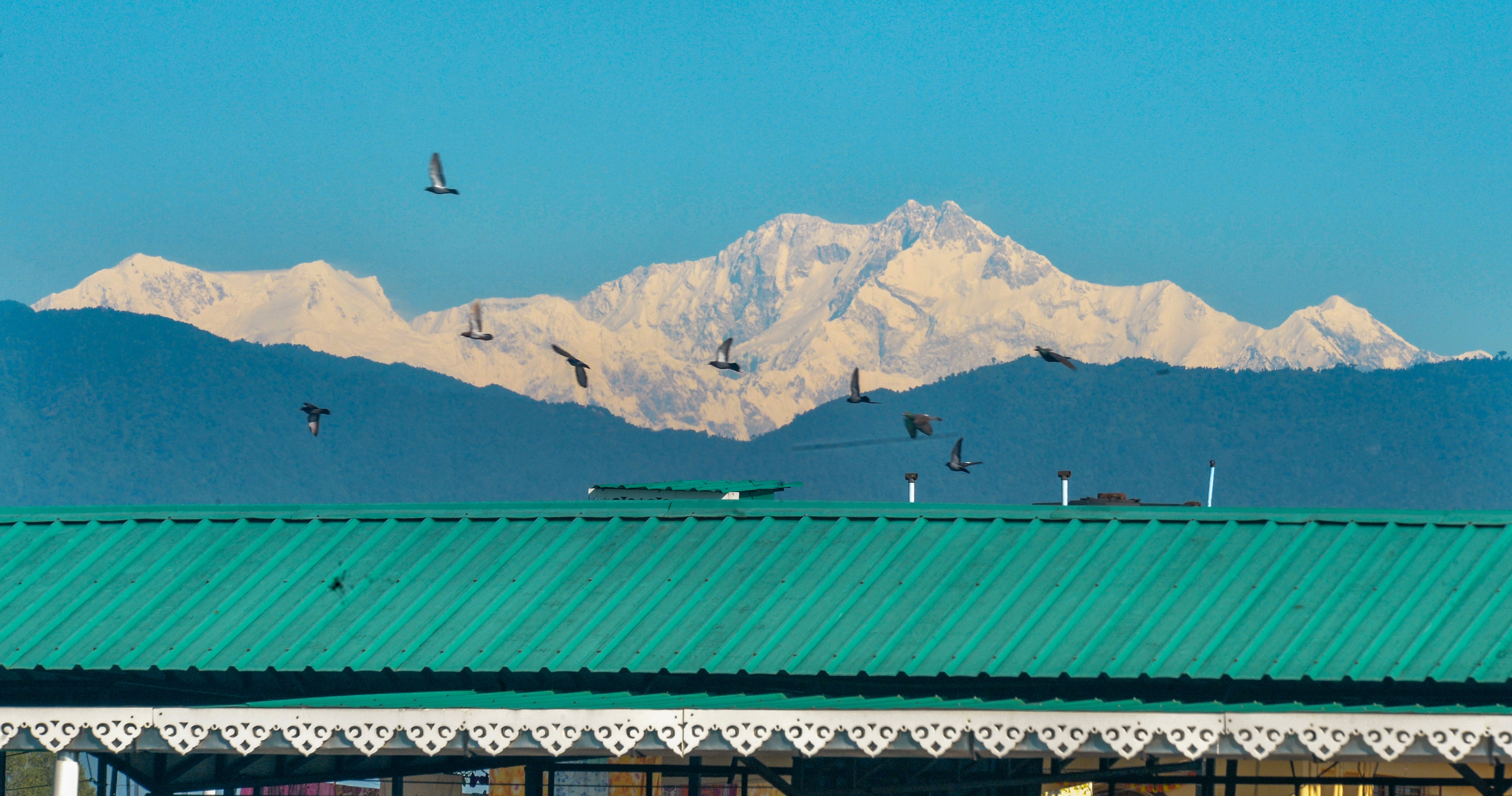 কাঞ্চনজঙ্ঘা পর্বতের এমন দৃশ্যকে বলা হয় 'ঘুমন্ত বুদ্ধ'