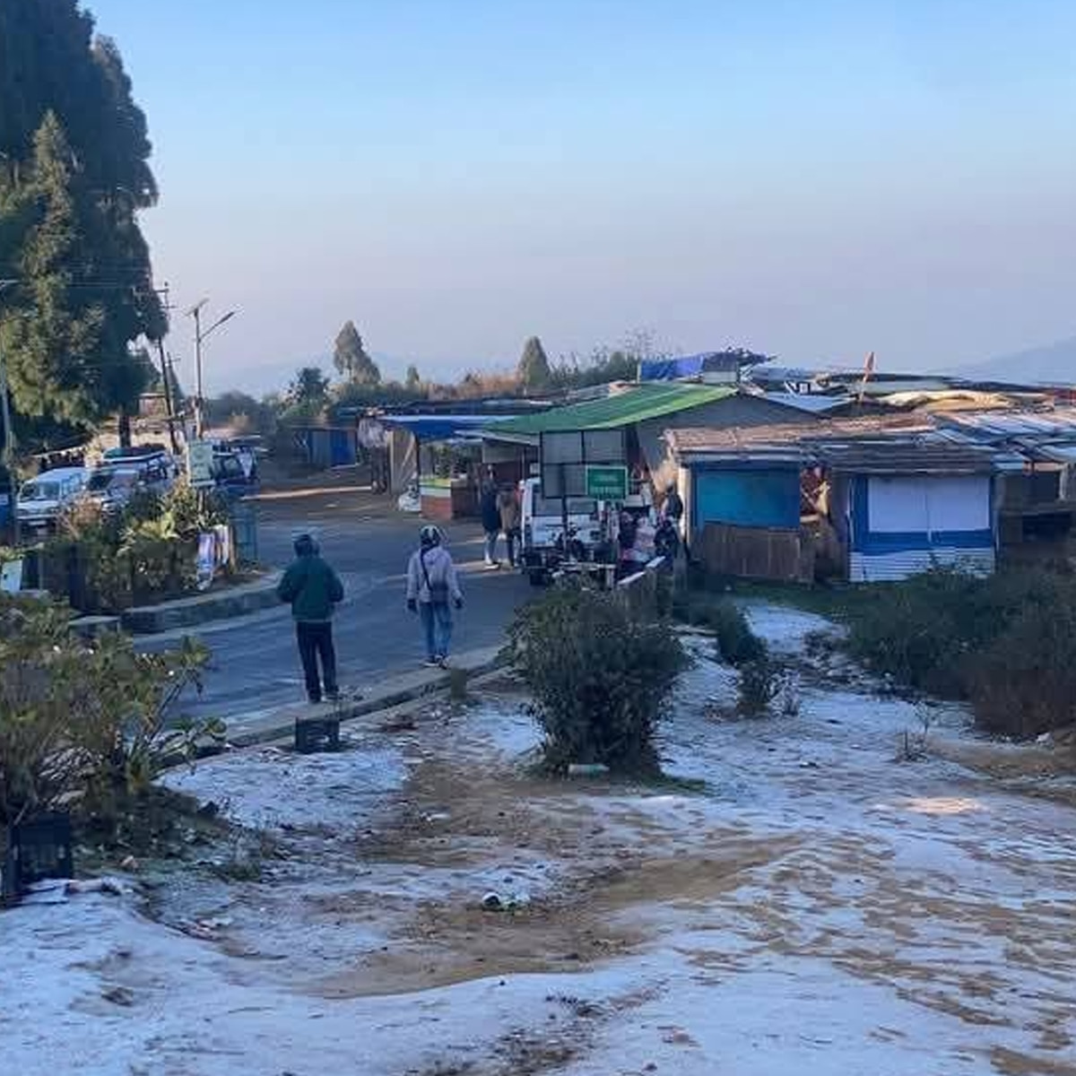 দার্জিলিঙে তুষারপাত দার্জিলিঙে তুষারপাত