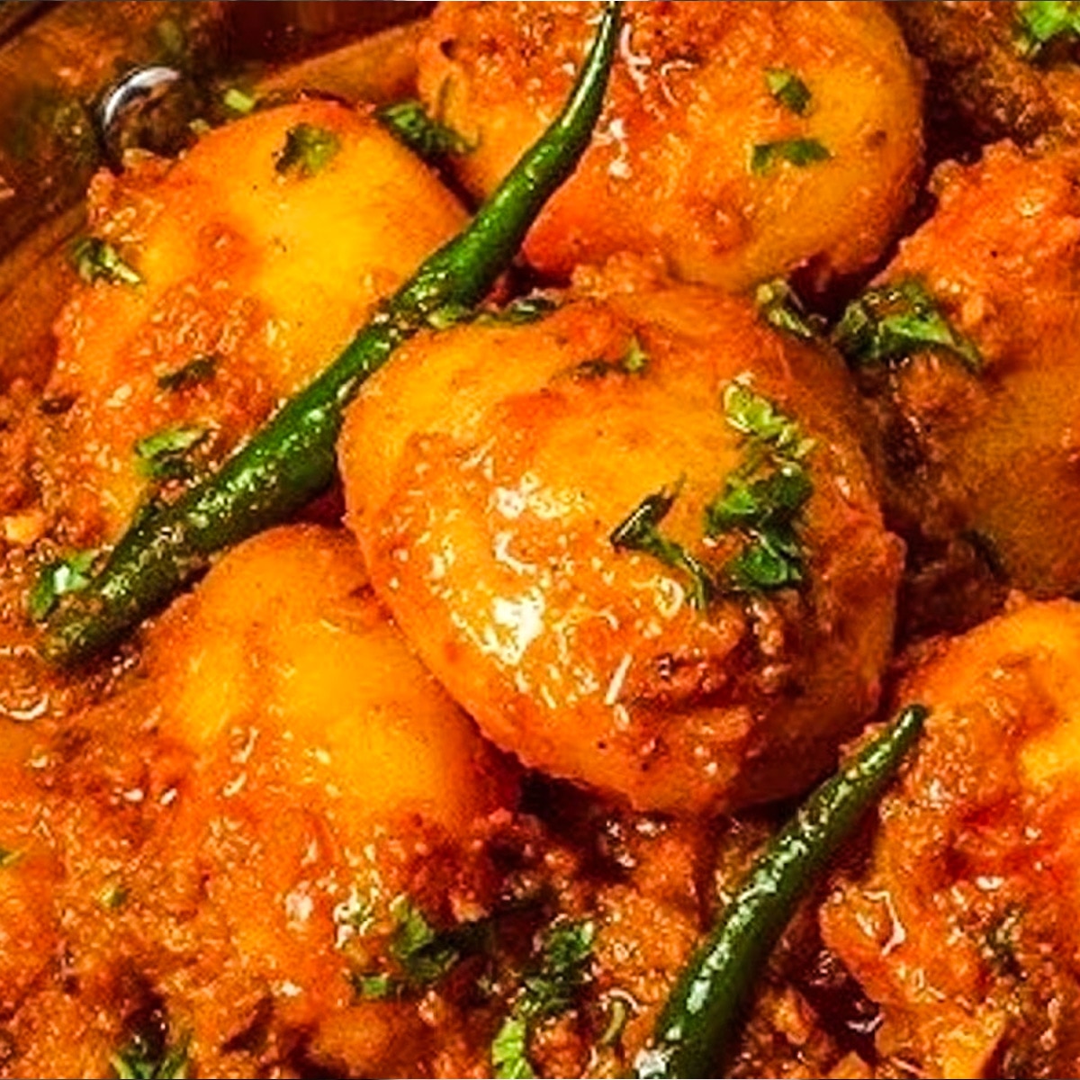 আলুর দম, বাসন্তী পোলাও