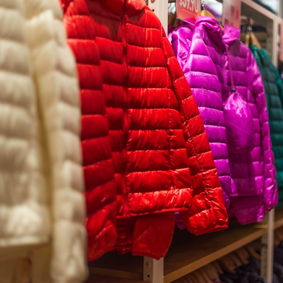 Clean Puffer Jacket at Home