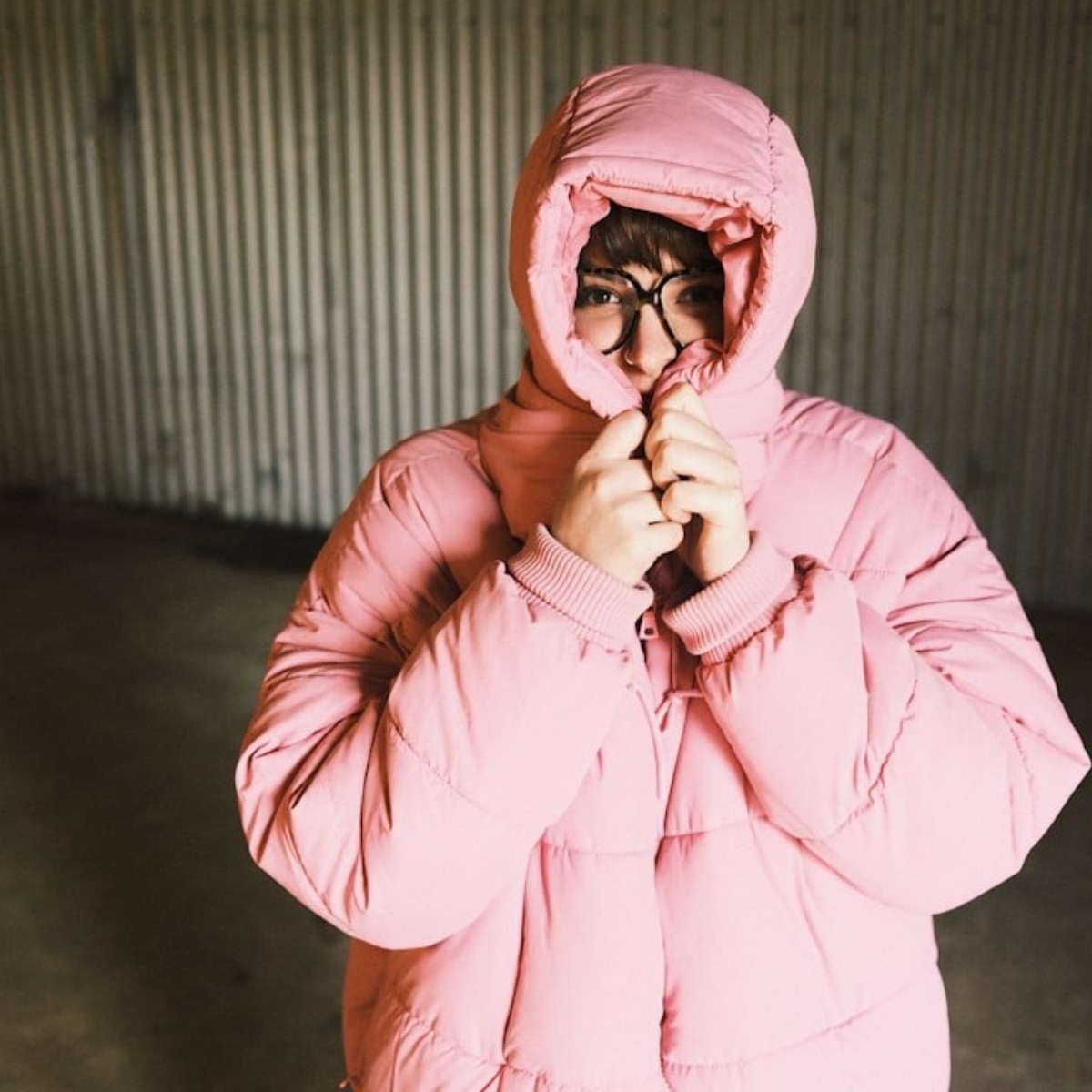 Clean Puffer Jacket at Home