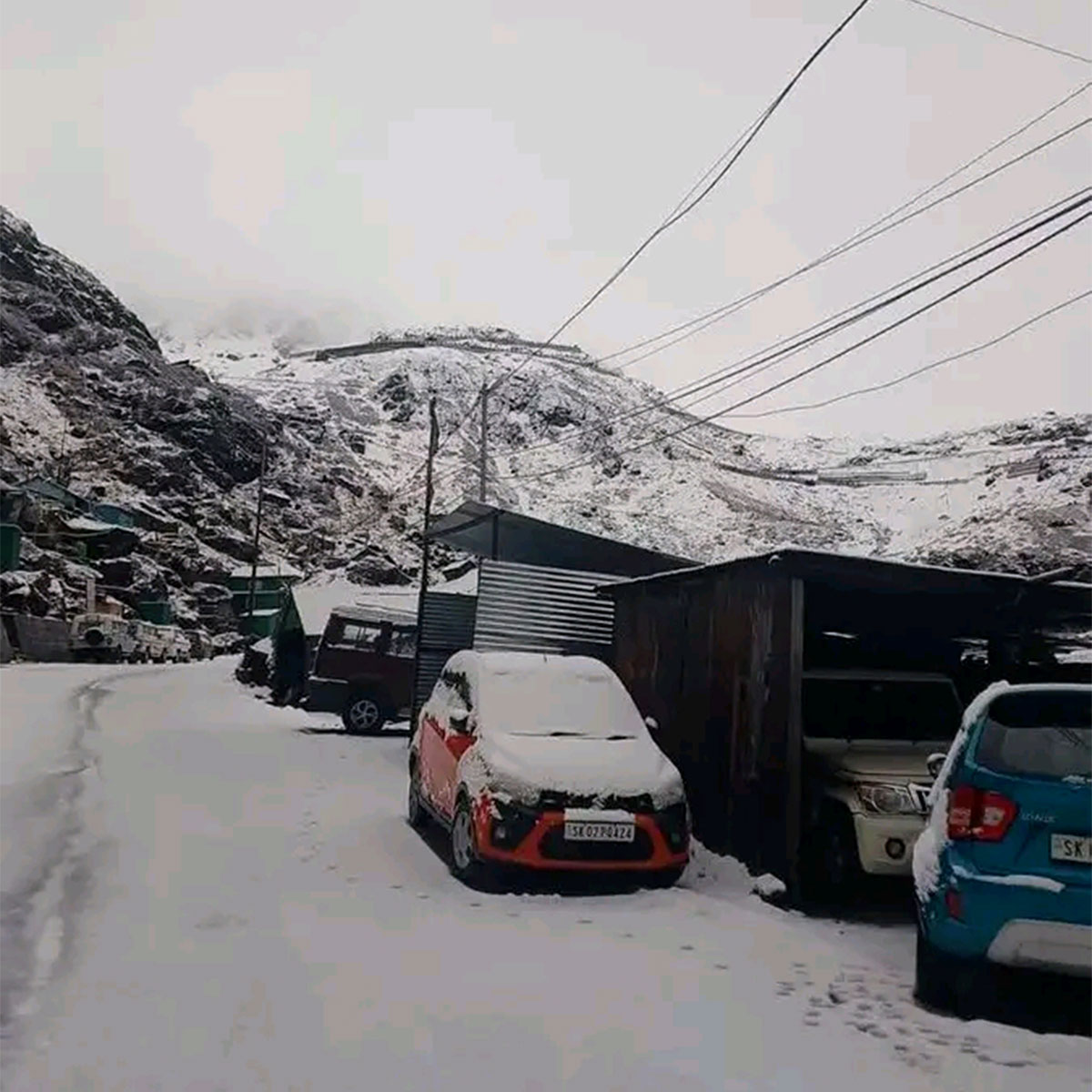 সিকিমে তুষারপাত ৮