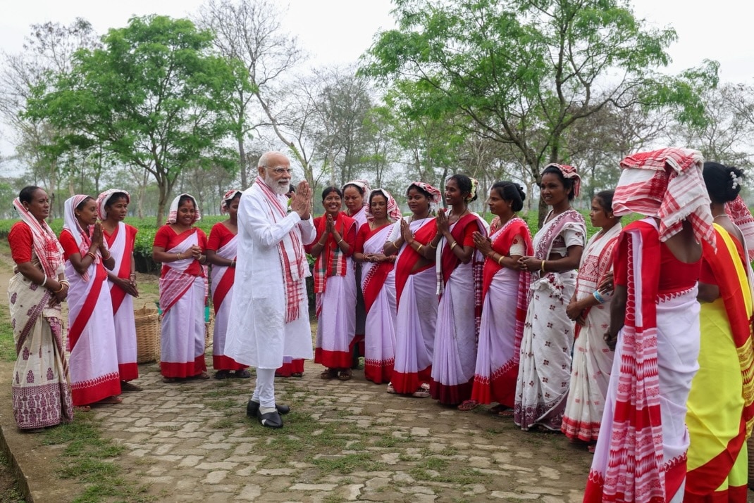 PM Modi Tea Garden Visit
